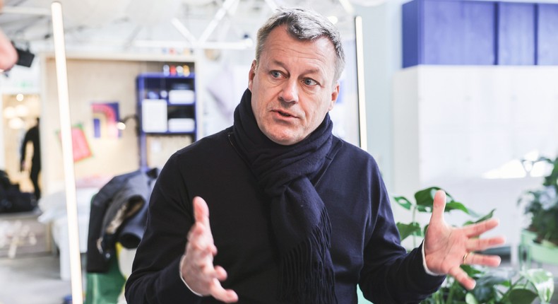 Jesper Brodin said the banana card is aimed at keeping Ikea agile and entrepreneurial.Oliver Berg/dpa via Reuters Connect