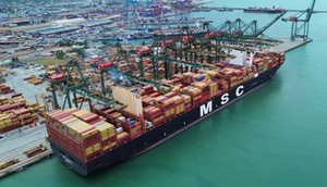 Record-breaking megaships arrive West Africa as global shipping firm expands trade routes