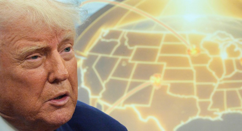 Trump told reporters on Tuesday that the Golden Dome would take three years to complete and cost $175 billion, though the Congressional Budget Office has estimated that its space-based interceptors alone could take between $161 billion and $542 billion to operate over two decades.Chip Somodevilla/Getty Images