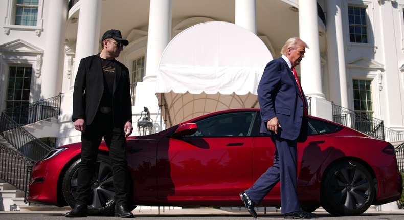 Elon Musk's feud with President Donald Trump comes ahead of Tesla's highly anticipated robotaxi launch, which is set for later this month in Austin.Andrew Harnik/Getty Images